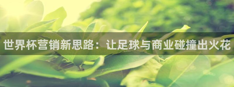 亚洲杯比赛直播：世界杯营销新思路：让足球与商业碰撞出火花